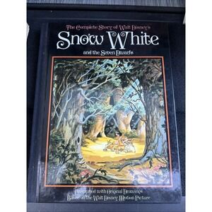 The Complete Story Of Walt Disney's Snow White And The Seven Dwarfs VTG '87 Book